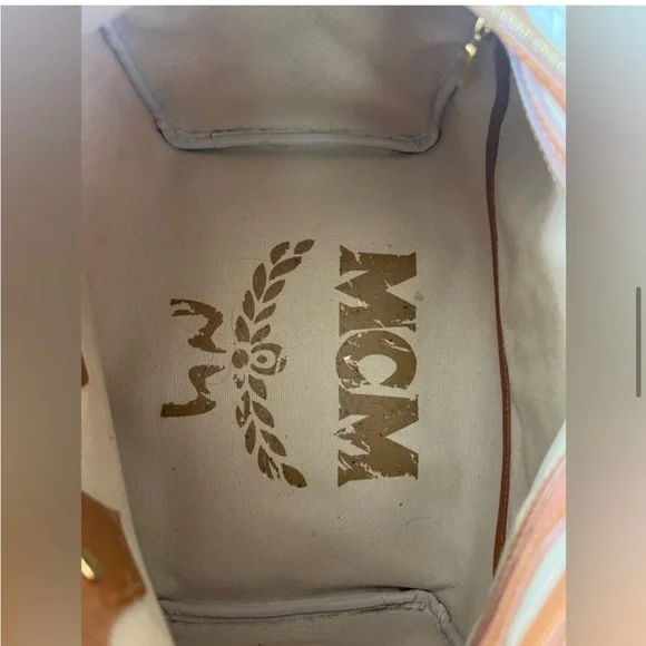 MCM COGNAC BOSTON BAG - Picture 9 of 14